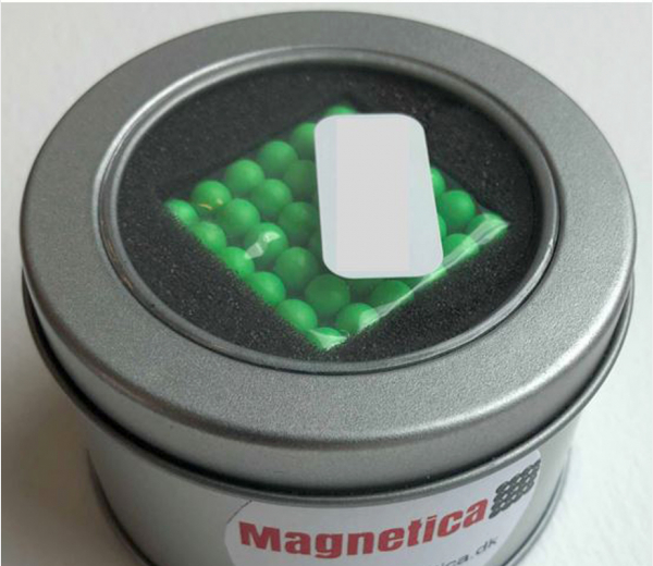 Magnetiske kugler - neon grøn